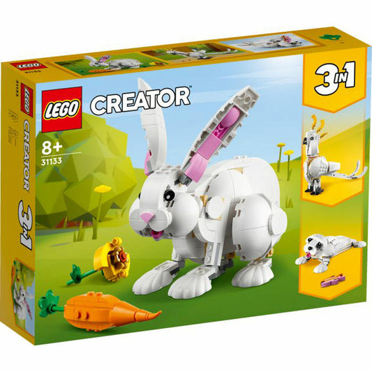 LEGO Creator Weißer Hase, 258-tlg., 3 in 1 Set, Bausteine, Konstruktionsspielzeug, ab 8 Jahre, 31133