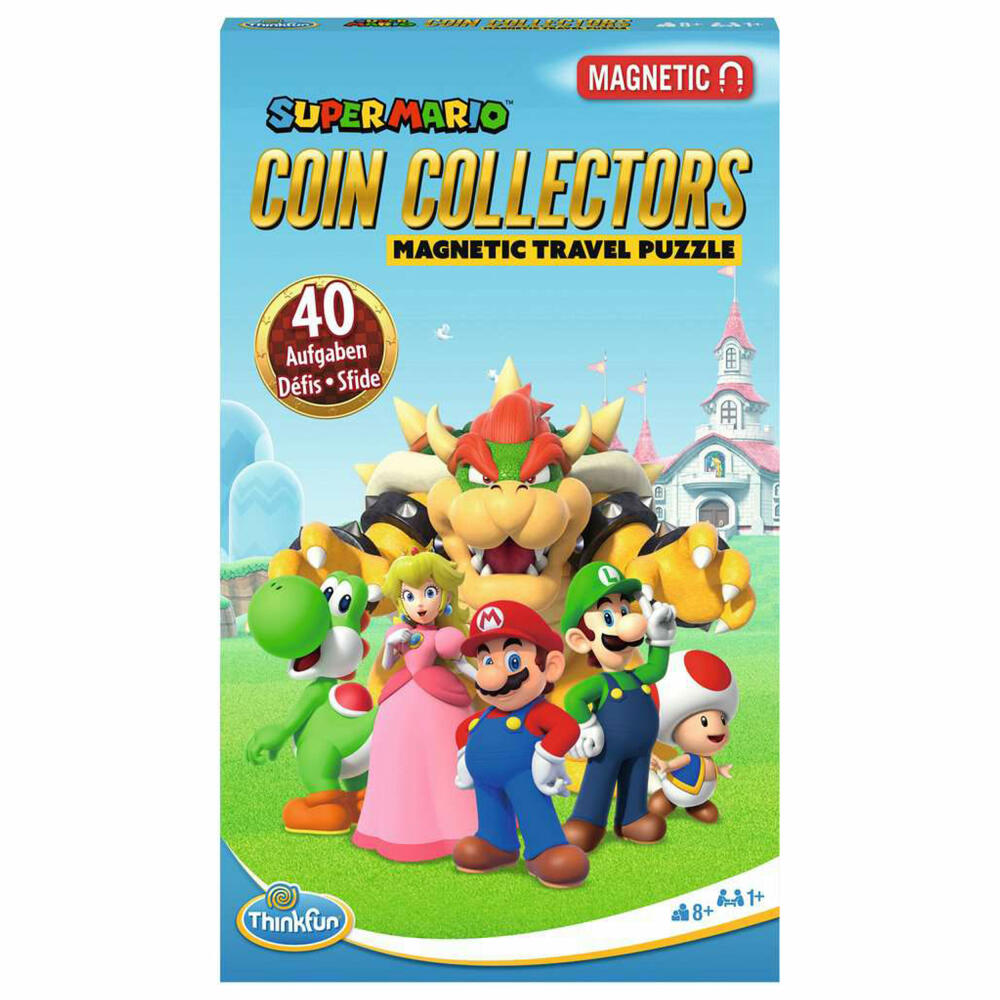 Ravensburger ThinkFun Super Mario Coin Collectors, Logikspiel, Denkspiel, Knobelspiel, 1 Spieler, ab 8 Jahren, 76547