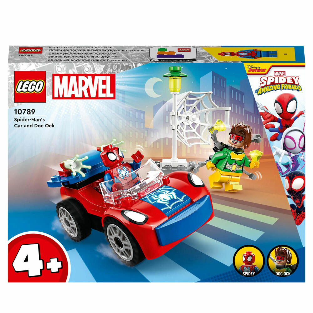 LEGO Marvel Spider-Mans Auto und Doc Ock, 48-tlg., Bauset, Konstruktionsset, Bausteine, Spielzeug, ab 4 Jahre, 10789