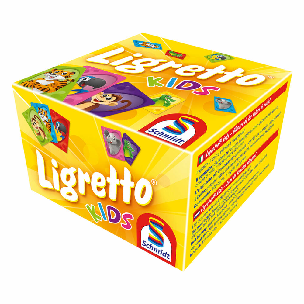 Schmidt Spiele Ligretto Kids, Kartenspiel, Kinderspiel, Gesellschaftsspiel, Spiel, 2 bis 5 Spieler, 01403