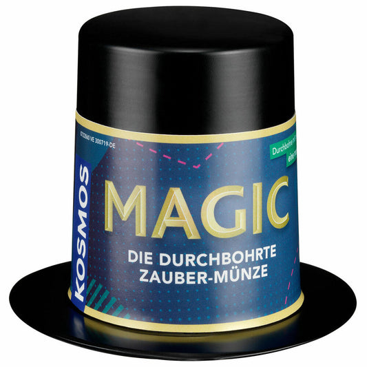 KOSMOS Magic Mini Zauberhut - Die durchbohrte Zauber-Münze, Zaubertrick, Mitbringspiel, ab 8 Jahren, 601744
