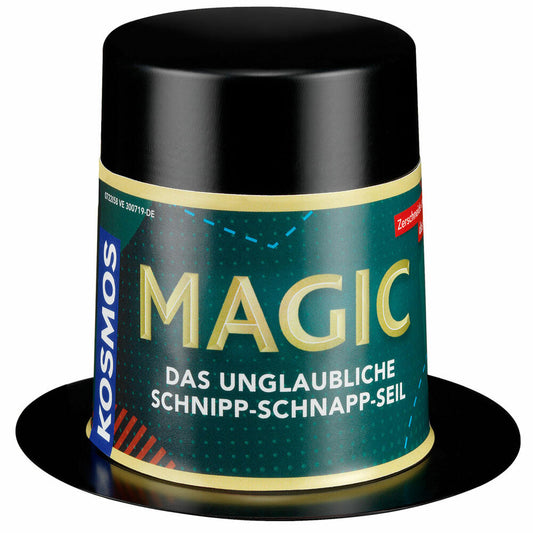 KOSMOS Magic Mini Zauberhut - Das unglaubliche Schnipp-Schnapp-Seil, Zaubertrick, Mitbringspiel, ab 8 Jahren, 601737