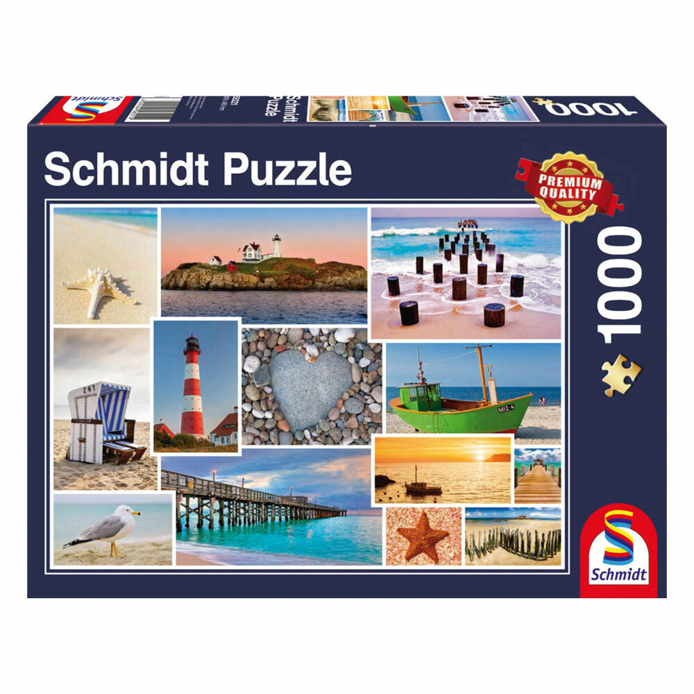 Schmidt Spiele Am Meer, Puzzle, Erwachsenenpuzzle, Standard, 1000 Teile, 58221