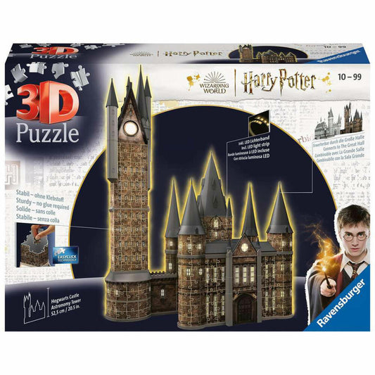 Ravensburger 3D Puzzle Hogwarts Castle Astronomy Tower Night Edition, Puzzles, Zauberschule, 540 Teile, ab 10 Jahren, 11551