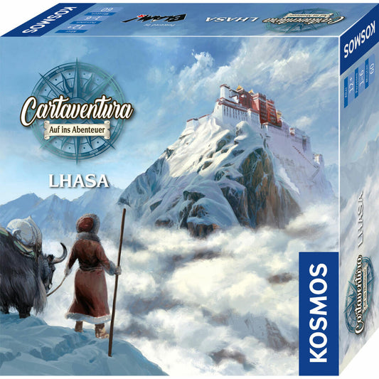 KOSMOS Cartaventura Lhasa, Abenteuerspiel, Familienspiel, Partyspiel, ab 12 Jahren, 682521