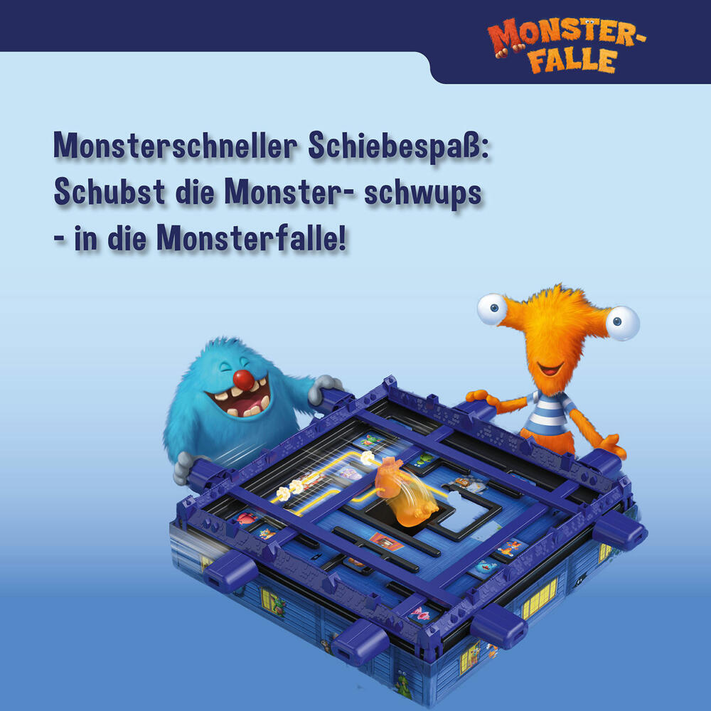 KOSMOS Monsterfalle, Brettspiel, Kinderspiel, Schiebespiel, Kinder Spiel, ab 6 Jahren, 682637