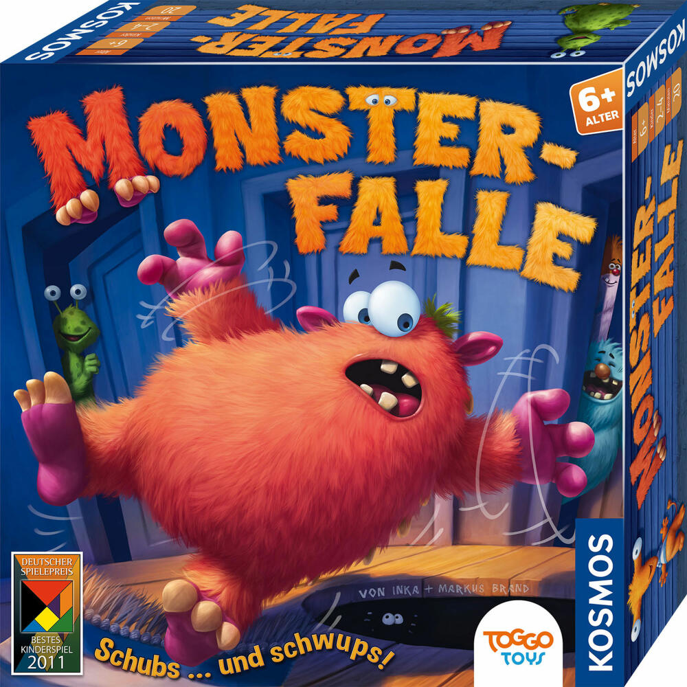 KOSMOS Monsterfalle, Brettspiel, Kinderspiel, Schiebespiel, Kinder Spiel, ab 6 Jahren, 682637