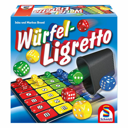 Schmidt Spiele Würfel-Ligretto Familienkartenspiel, Kartenspiel, Karten, 2 bis 4 Spieler, 49611