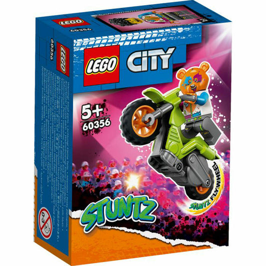 LEGO City Stuntz Bären-Stuntbike, 10-tlg., Bauset, Motorrad, Figur, Bausteine, Spielzeug, ab 5 Jahre, 60356