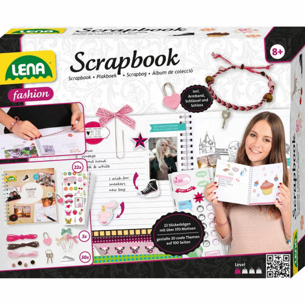 Lena Scrapbook, groß, Faltschachtel