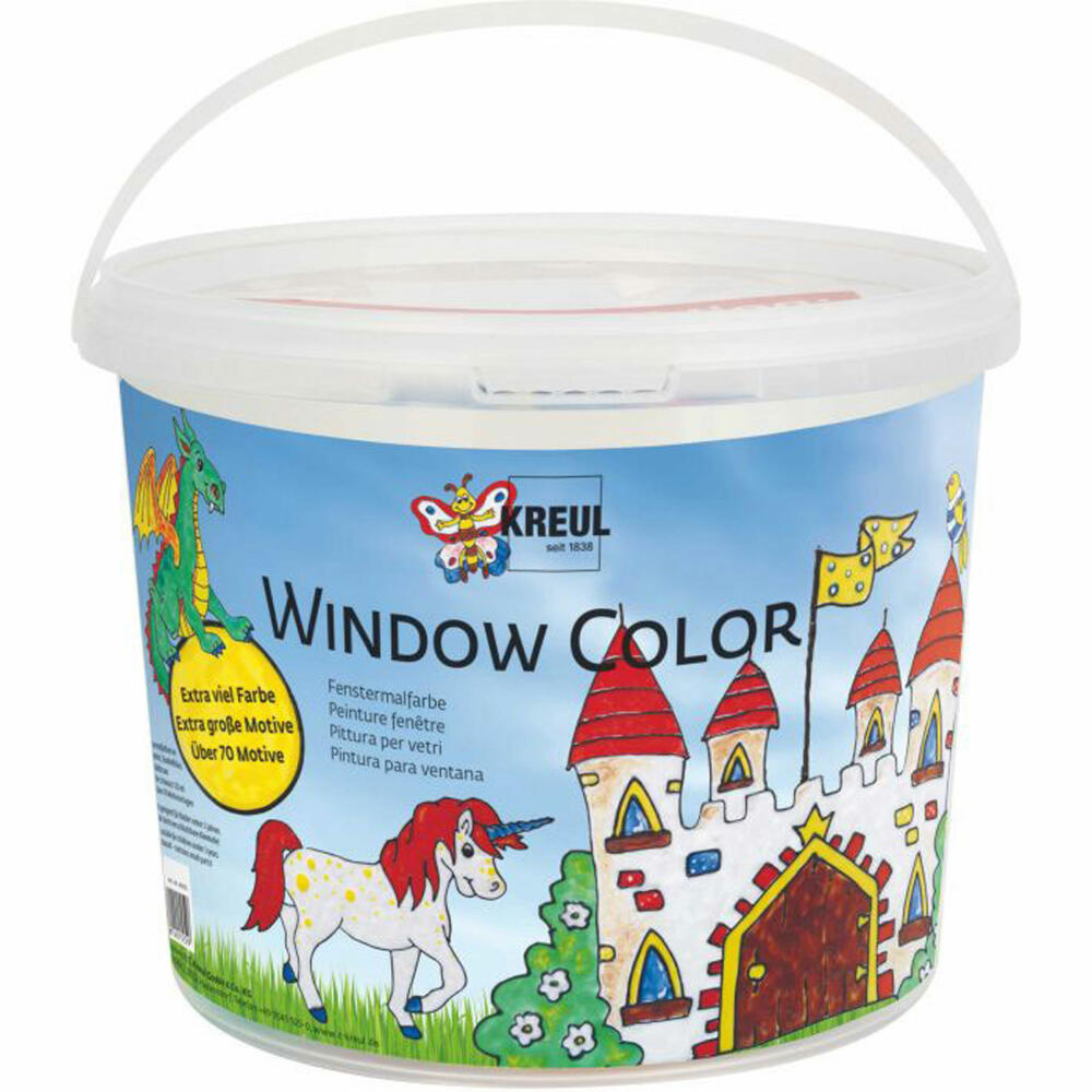 C. KREUL Window Color Eimer 7 Farben + Zubehör