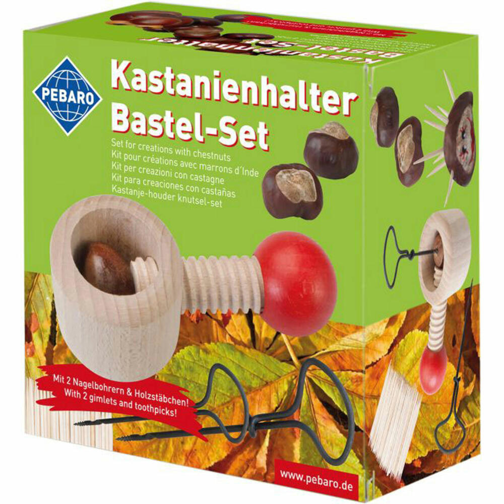 PEBARO Kastanienhalter Bastel-Set