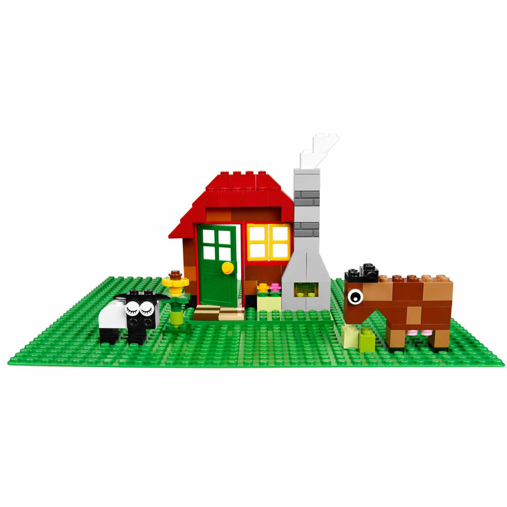 LEGO Classic Grüne Bauplatte, Bau Platte, Grundplatte, Bodenplatte, Zubehör, Bauen, 25x25 cm, Ab 4 Jahren, 10700