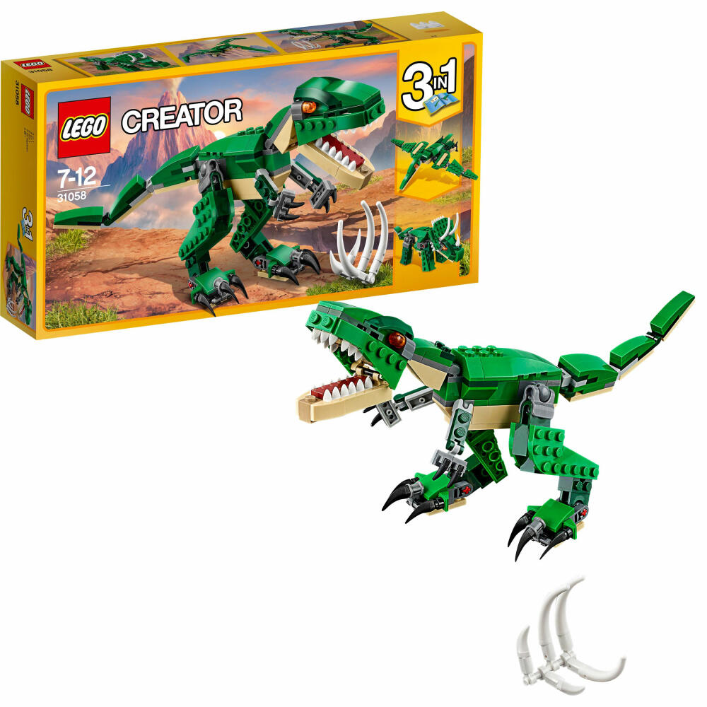 LEGO Creator Dinosaurier, 174-tlg., Legosteine, Bausteine, Bau Steine, Spielzeug, Dino Saurier, Ab 7 Jahren, 31058