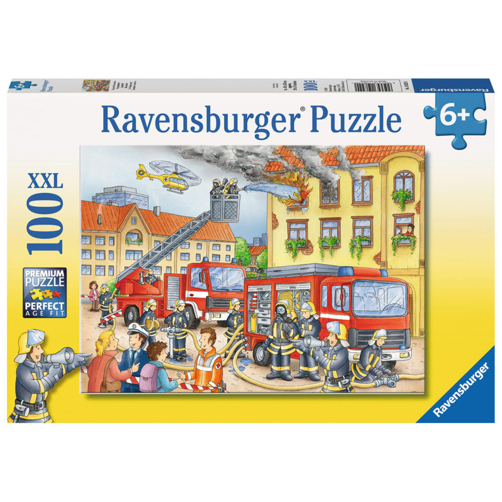 Ravensburger Puzzle Unsere Feuerwehr, Kinderpuzzle, Legespiel, Kinder Spiel, Puzzlespiel, 100 Teile XXL, 10822 0