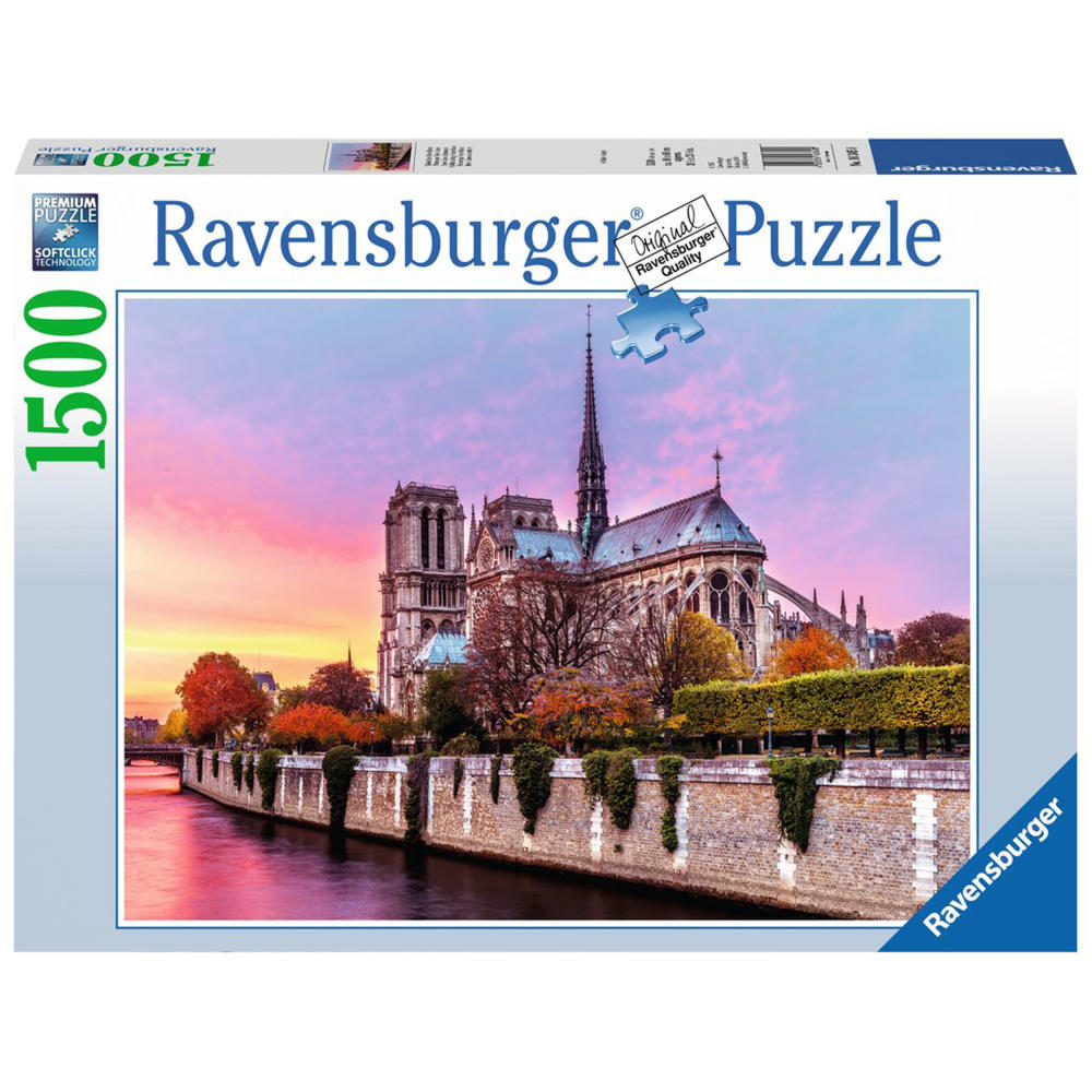 Ravensburger Puzzle Malerisches Notre Dame, Erwachsenenpuzzle, Erwachsenen Puzzles, Premiumpuzzle, Standardformat, 1500 Teile, 16345 8