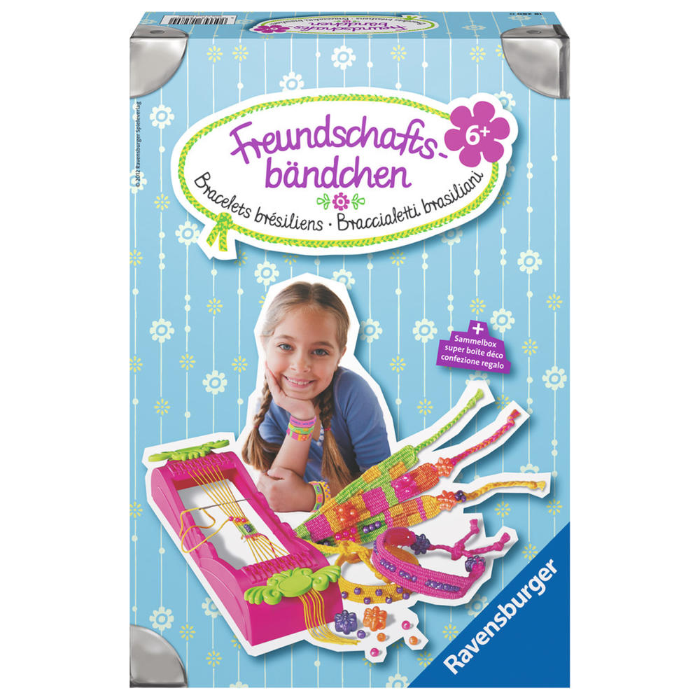 Ravensburger Basteln Freundschaftsbändchen, Bastelset, Bastel Set, Freundschaftsband, Freundschafts Bändchen, Band, Ab 6 Jahren, 18280 0