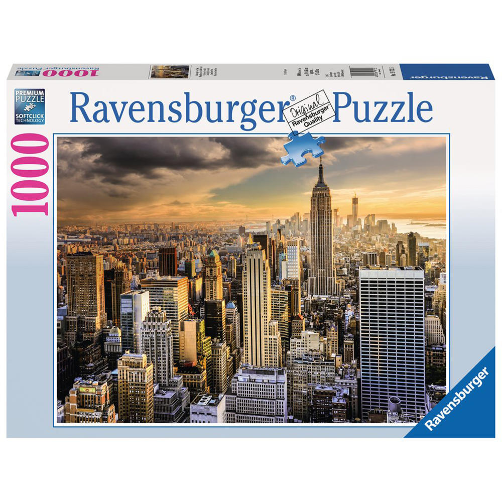 Ravensburger Puzzle Großartiges New York, Erwachsenenpuzzle, Erwachsenen Puzzles, Premiumpuzzle, Standardformat, 1000 Teile, 19712 5