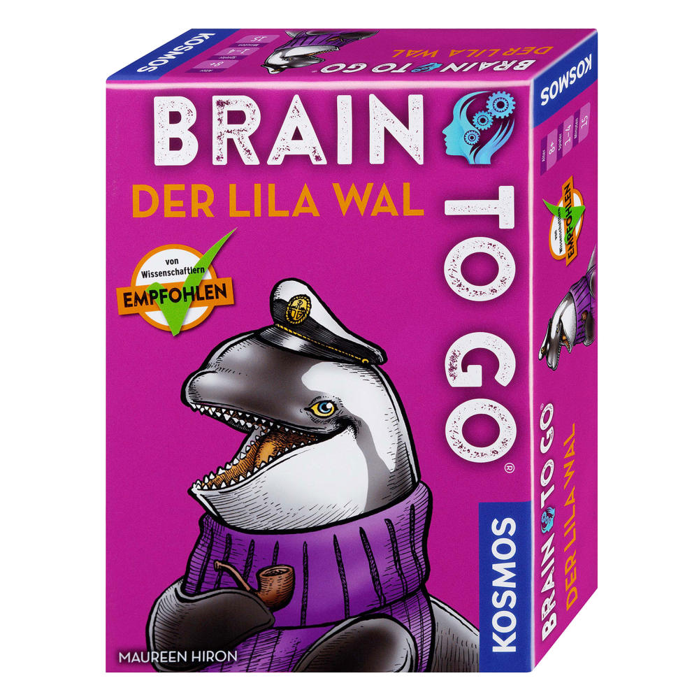 KOSMOS Brain To Go - Der Lila Wal, Denksport, Gehirnjogging, Spiel, ab 8 Jahren, 690861
