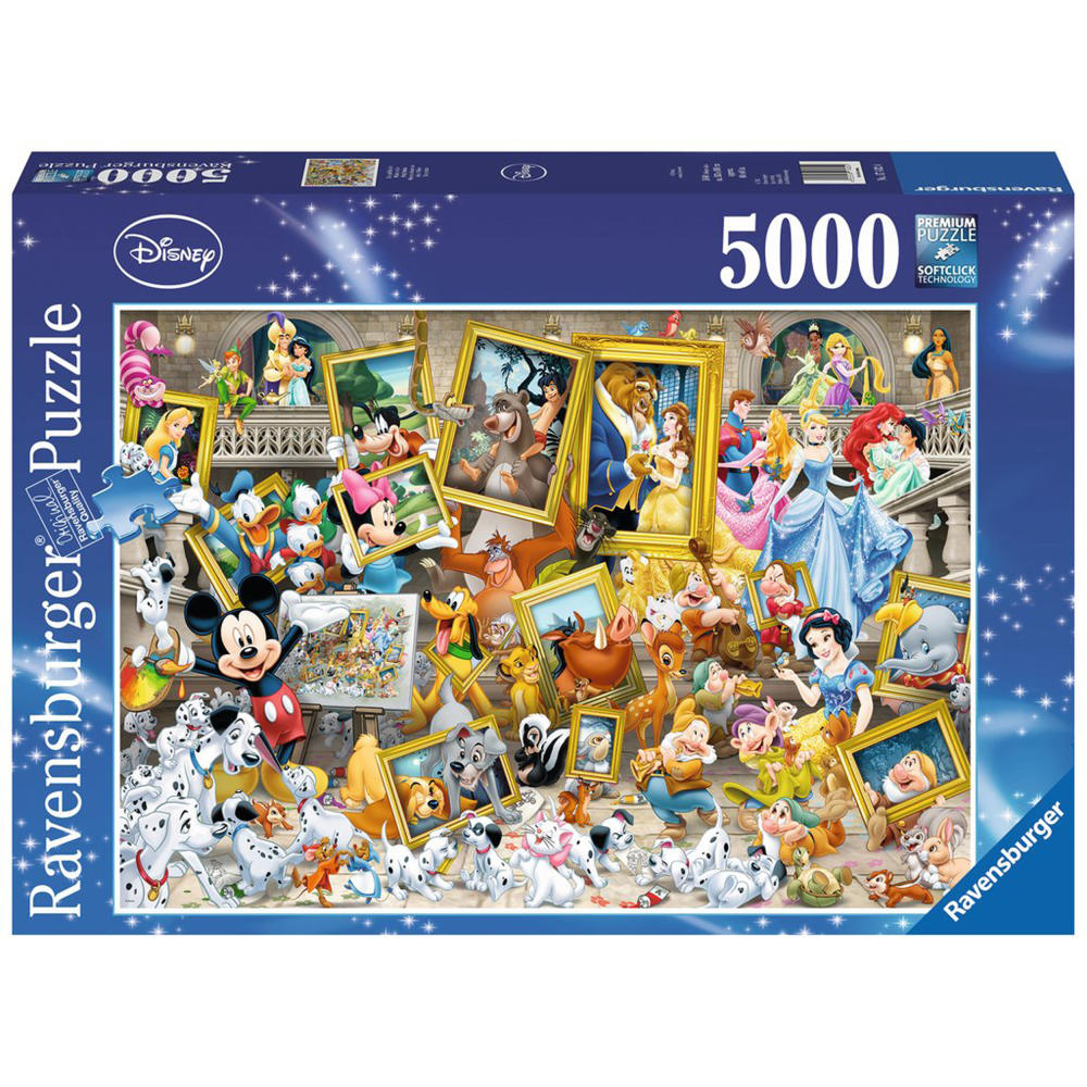 Ravensburger Puzzle Micky als Künstler, Walt Disney Klassiker, Erwachsenenpuzzle, Premiumpuzzle, Premium, 5000 Teile, 17432 4