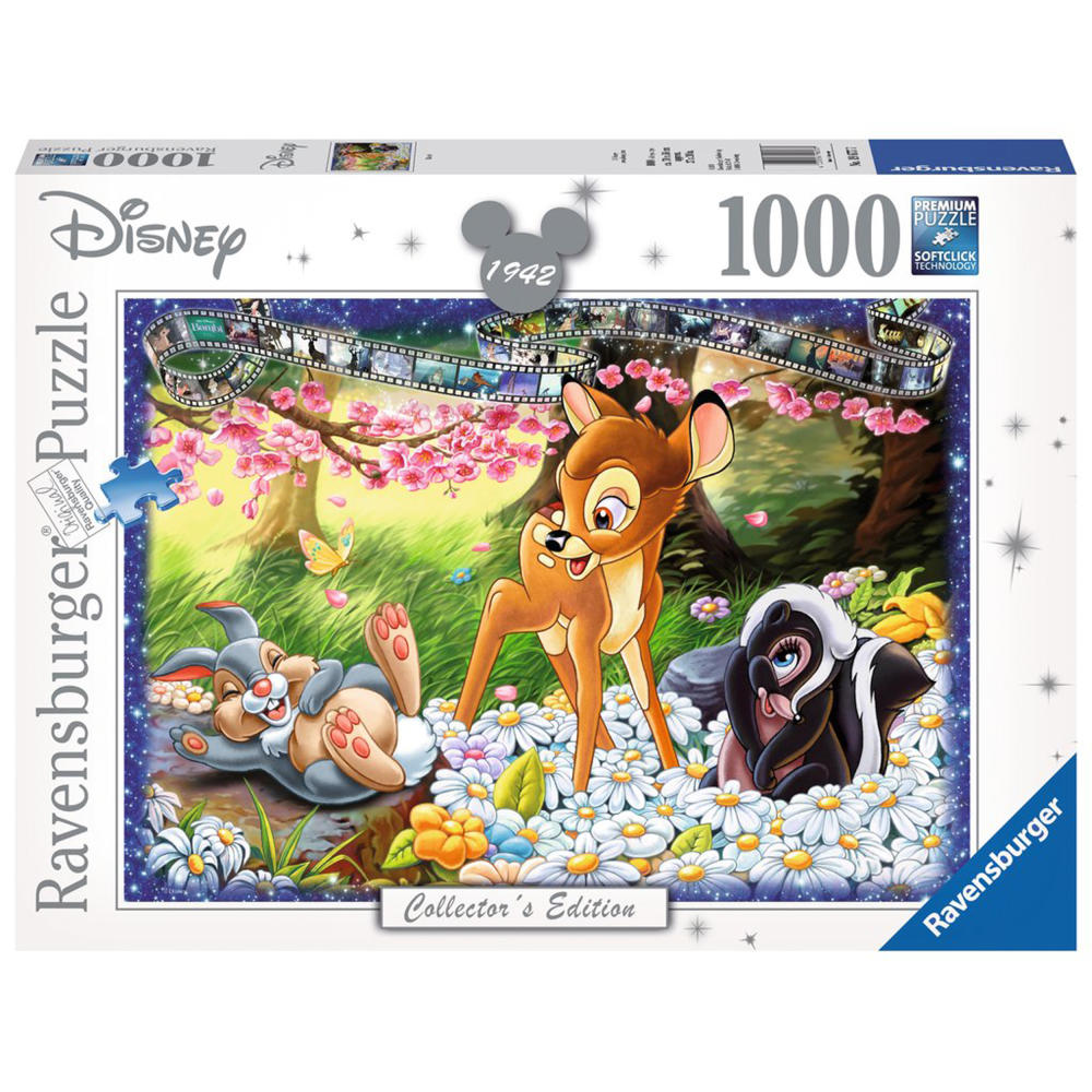 Ravensburger Puzzle Walt Disney Bambi, Disneys Collectors Edition, Erwachsenenpuzzle, Premiumpuzzle, Standardformat, 1000 Teile, 19677 7