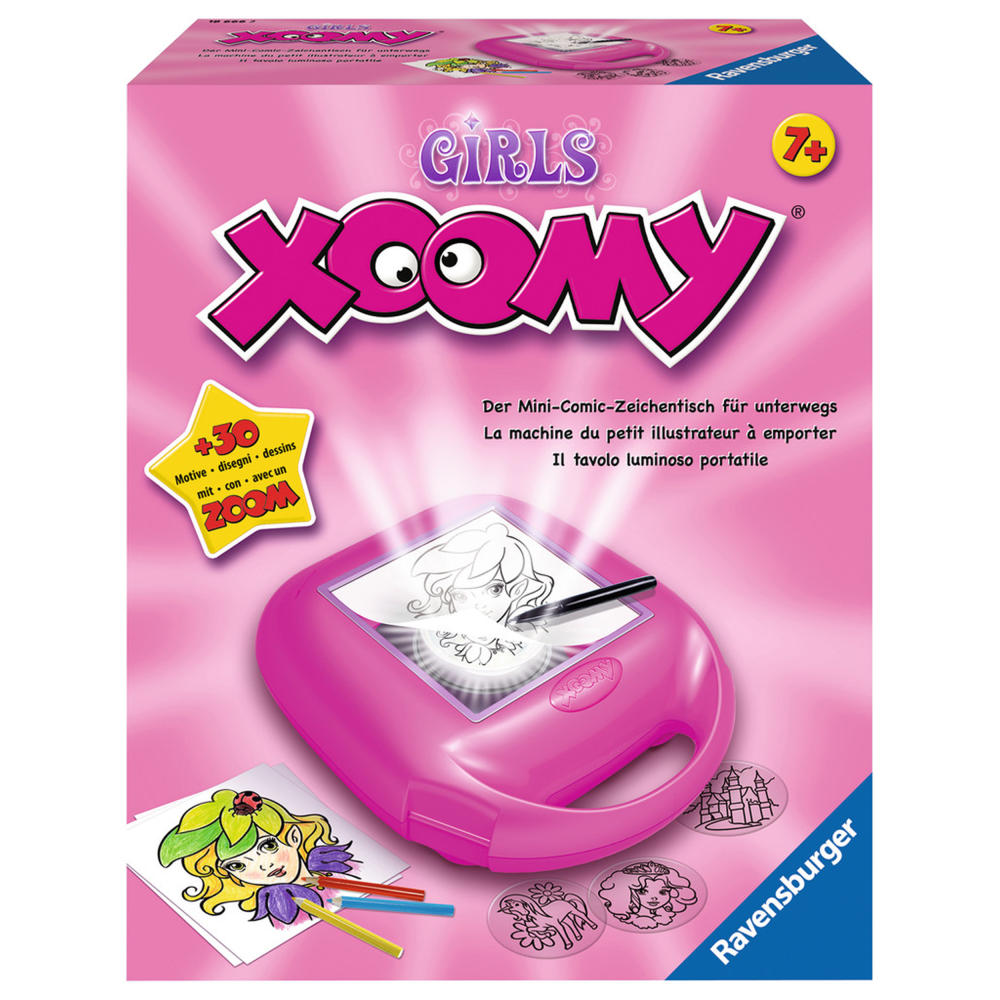 Ravensburger XOOMY Midi Girls, Malset, Mal Set, Kreativset, Zeichenkoffer, Zeichentisch, Ab 7 Jahren, 18666 2