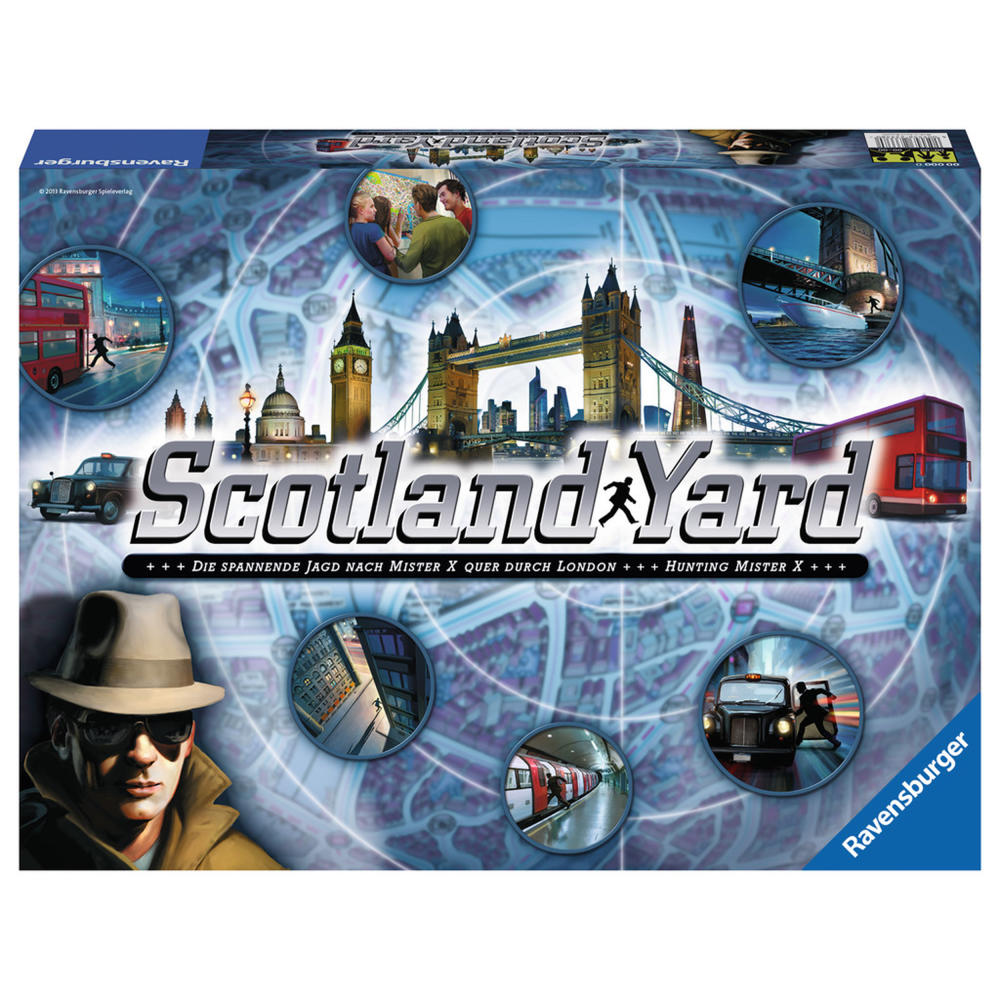 Ravensburger Familienspiele Scotland Yard, Detektiv-Spiel, Suchspiel, Kultspiel, Gesellschaftsspiel, Brettspiel, Familien Spiel, 26601 2