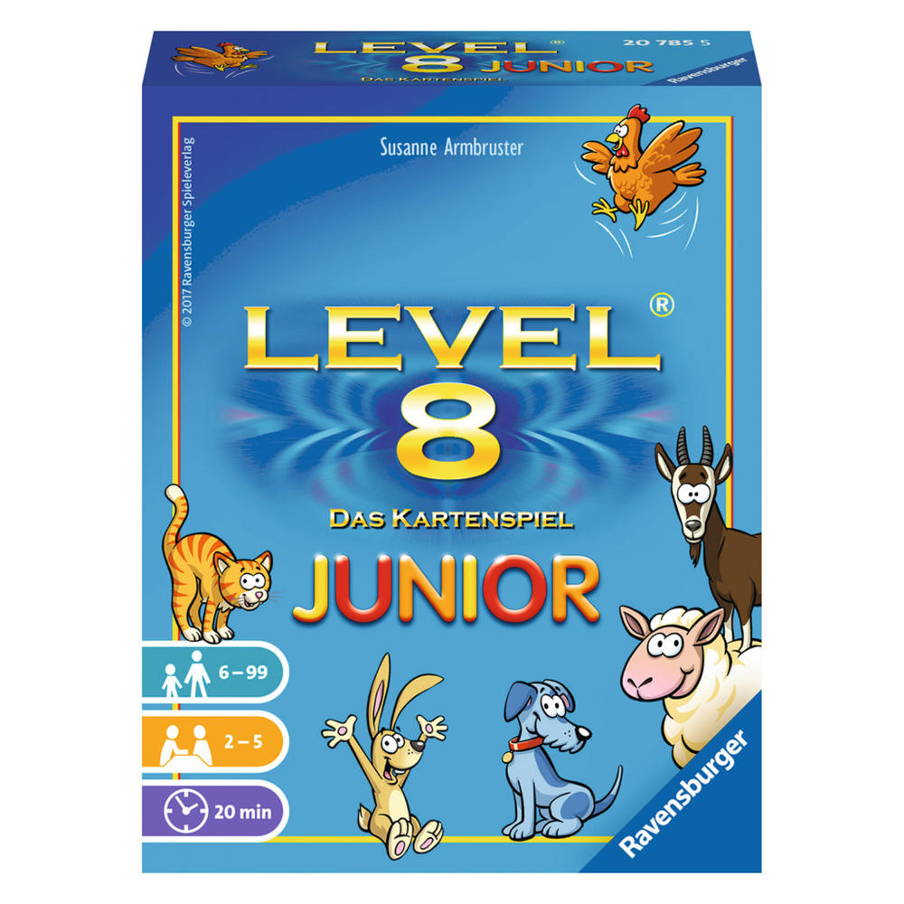 Ravensburger Kartenspiele Level 8 Junior, Sammelspiel, Kinderspiel, Kartenspiel, Karten Spiel, Gesellschaftsspiel, 20785 5