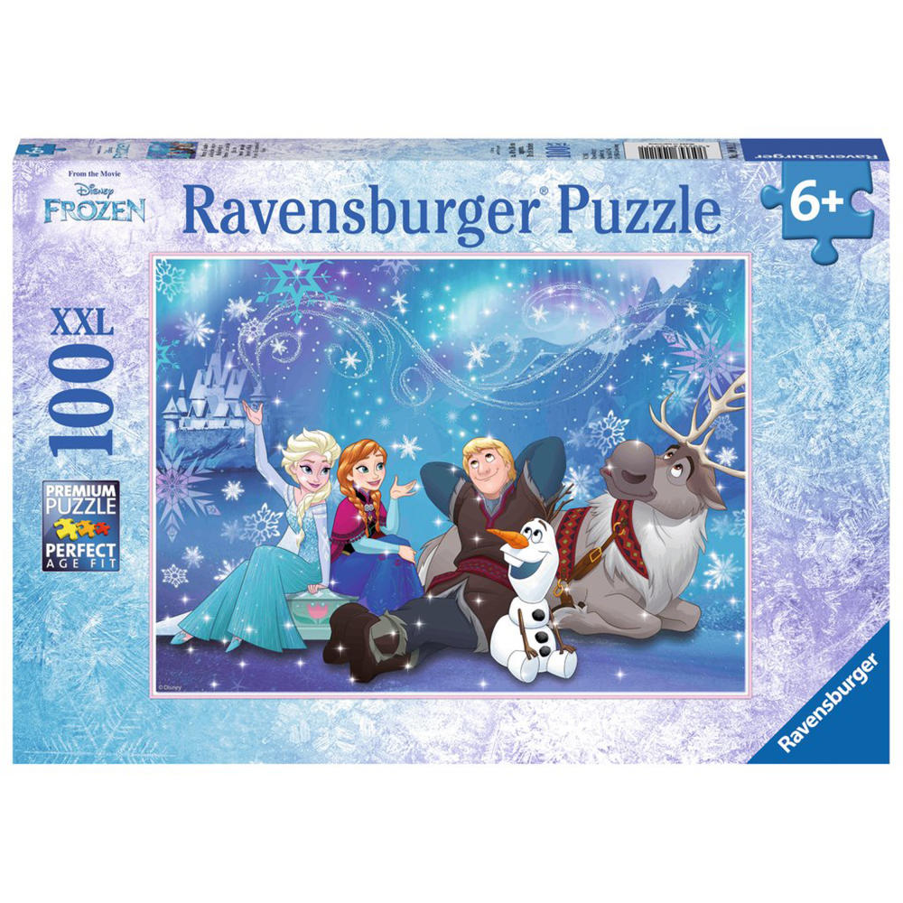 Ravensburger Puzzle Disney Frozen: Eiszauber, Kinderpuzzle, Legespiel, Kinder Spiel, Puzzlespiel, 100 Teile XXL, Die Eiskönigin, 10911 1