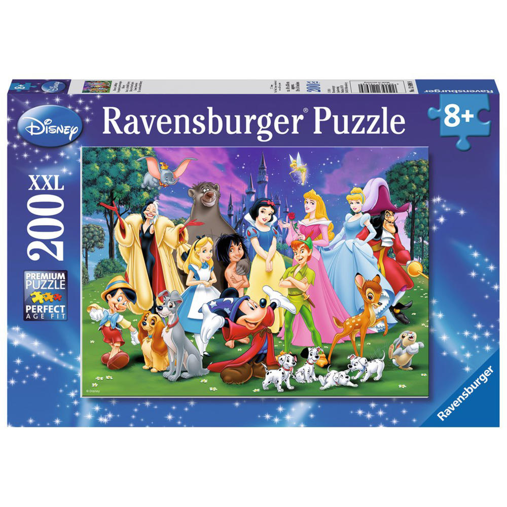 Ravensburger Puzzle Disney Lieblinge, Kinderpuzzle, Legespiel, Kinder Spiel, Puzzlespiel, 200 Teile XXL, 12698 9