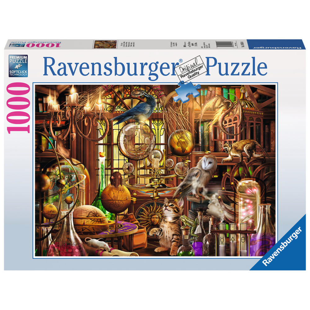 Ravensburger Puzzle Merlins Labor, Erwachsenenpuzzle, Erwachsenen Puzzles, Premiumpuzzle, Standardformat, 1000 Teile, 19834 4