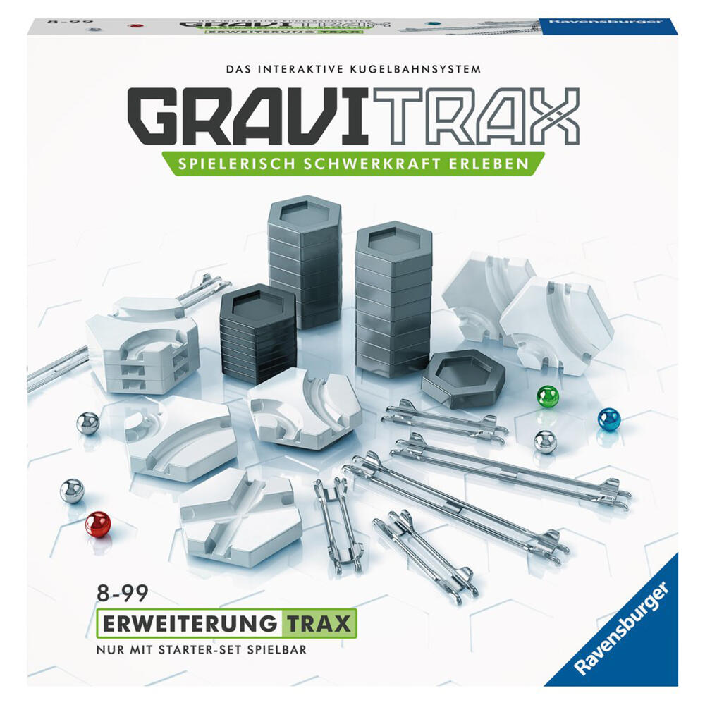 Ravensburger GraviTrax Trax, Erweiterung, Interaktives Kugelbahnsystem, Kugelbahn, Kugel Bahn, Zubehör, 27595 3