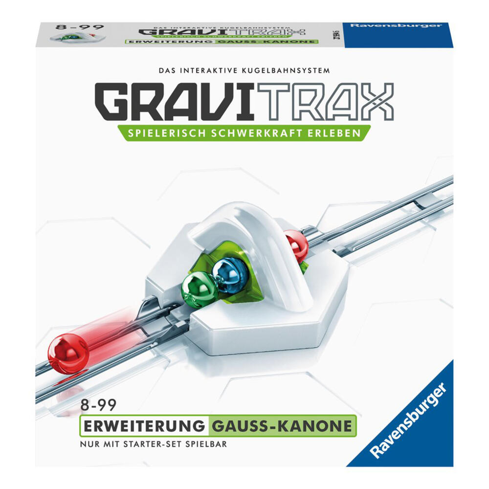 Ravensburger GraviTrax Gauß-Kanone, Erweiterung, Interaktives Kugelbahnsystem, Kugelbahn, Kugel Bahn, Zubehör, 27594 6