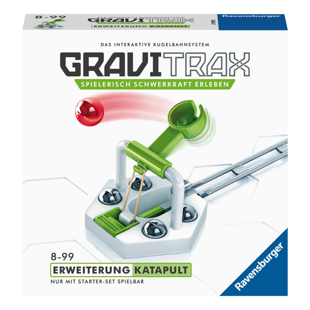 Ravensburger GraviTrax Katapult, Erweiterung, Interaktives Kugelbahnsystem, Kugelbahn, Kugel Bahn, Zubehör, 27591 5