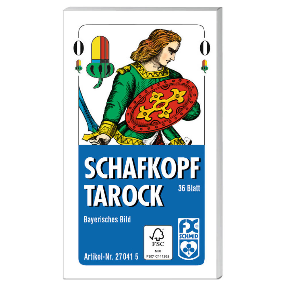 Ravensburger FX Schmid Schafkopf / Tarock Bayerisches Bild, Traditionelle Spielkarten, Kartenspiel, Karten Spiel, Kartenspiele, Faltschachtel, 27041 5