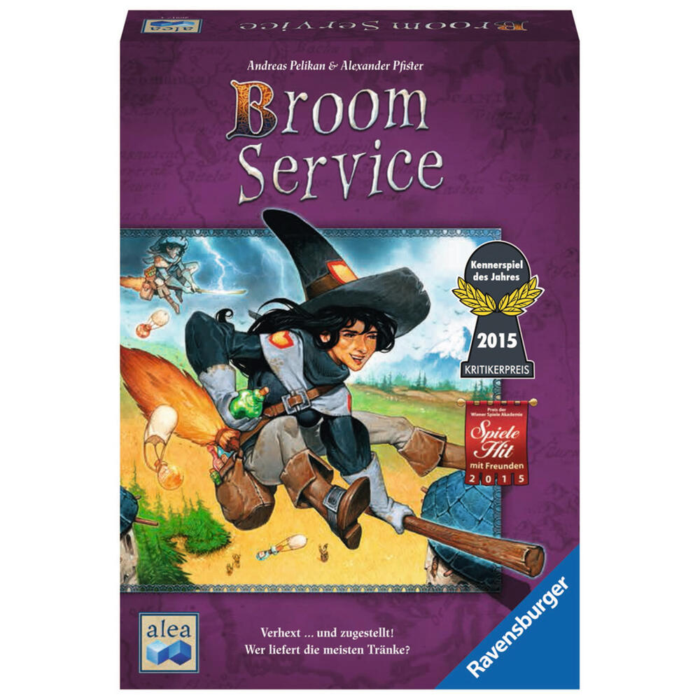 Ravensburger alea Broom Service, Strategiespiel, Taktikspiel, Brettspiel, Gesellschaftsspiel, Erwachsenenspiel, Erwachsenen Spiel, 26917 4